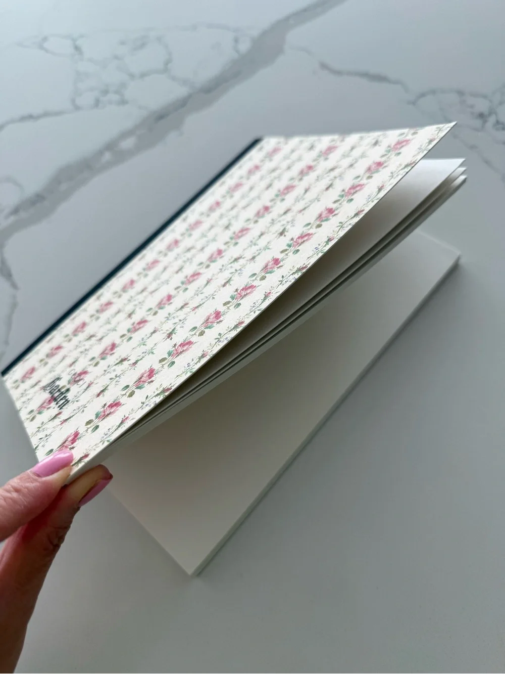 Gucci Garden Floral Stripe Notebook - Pink/Cream, Brand New